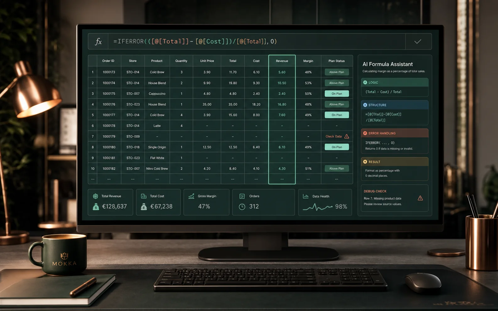 Создание и объяснение формул для Excel