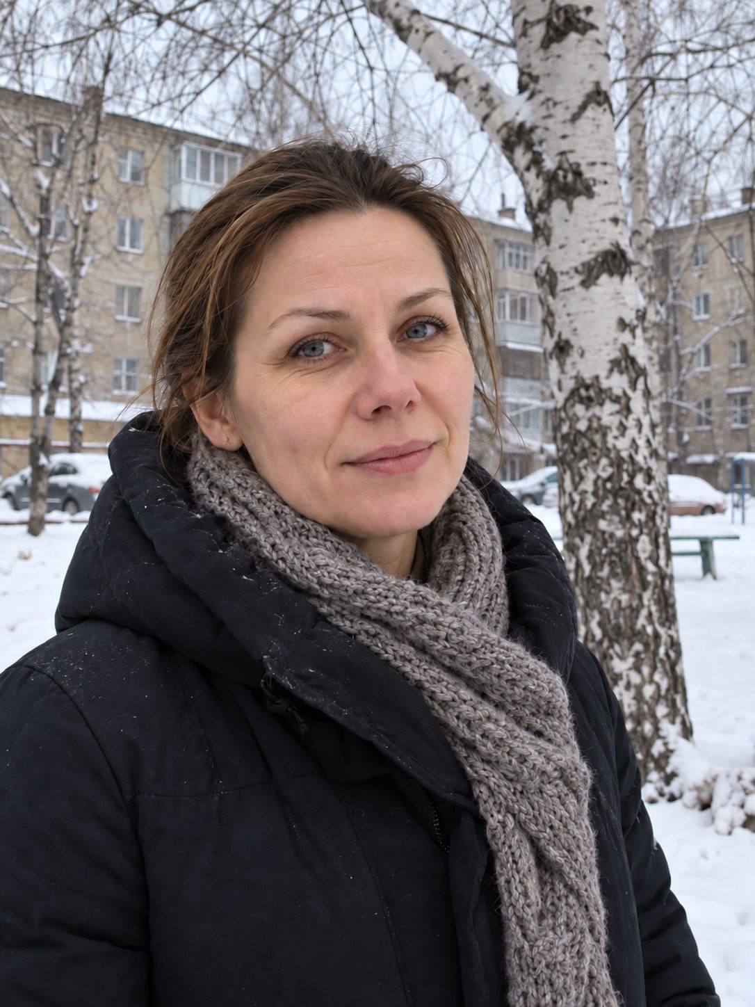 Улучшить цвет лица на фото — без серого зимнего оттенка, кожа естественная