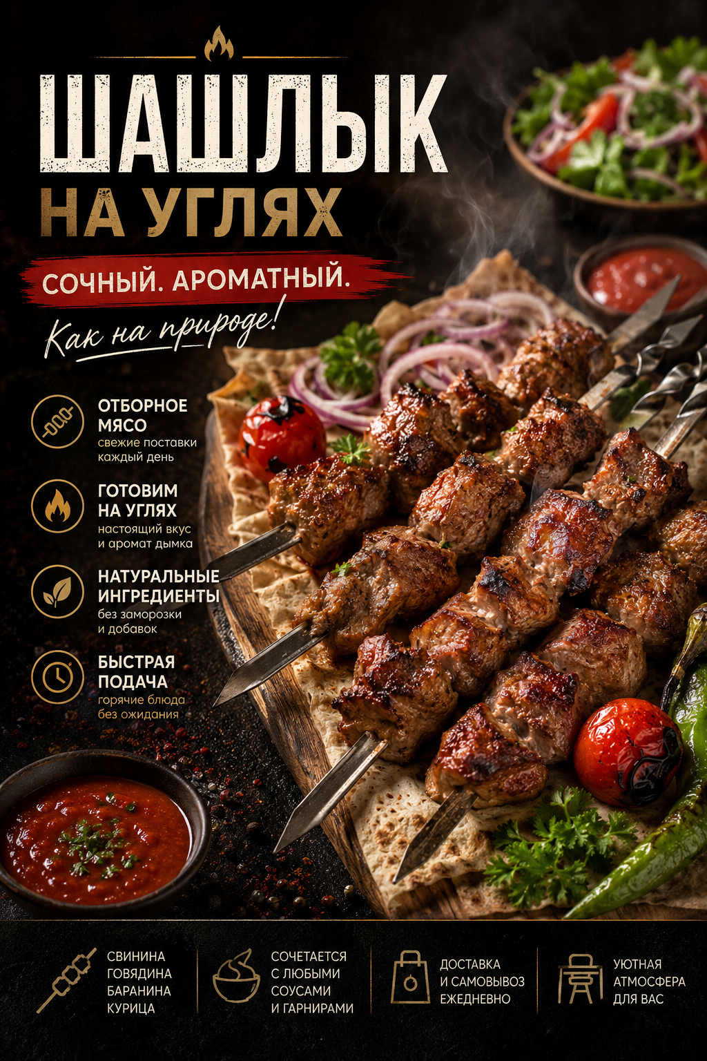 Еда и меню — пример
