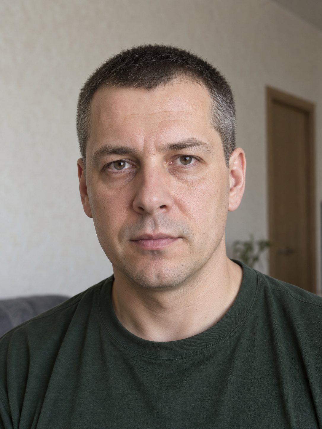До — короткая стрижка под машинку