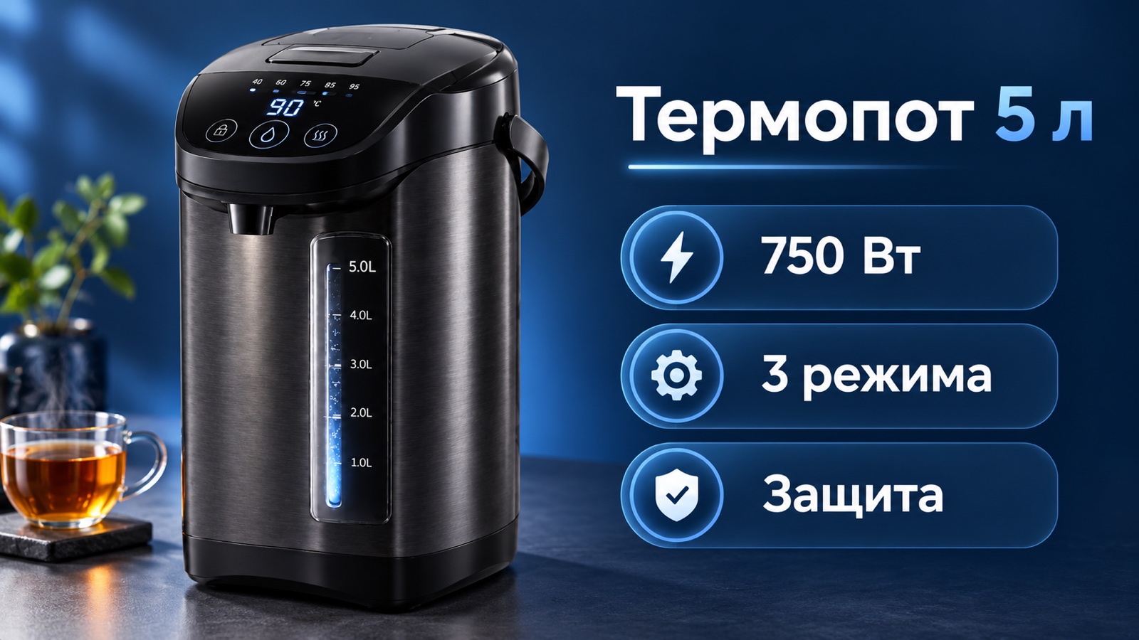 Горизонтальный экран 16:9 для рич-контента: термопот и характеристики