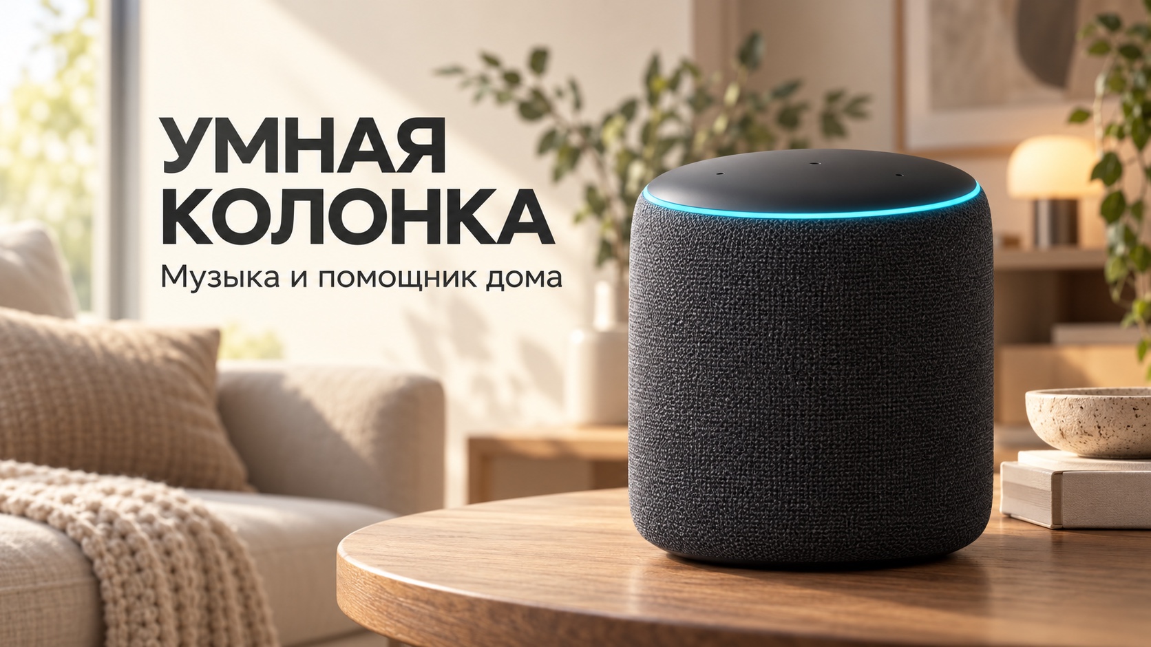 Рич-контент для Озон: баннер умной колонки